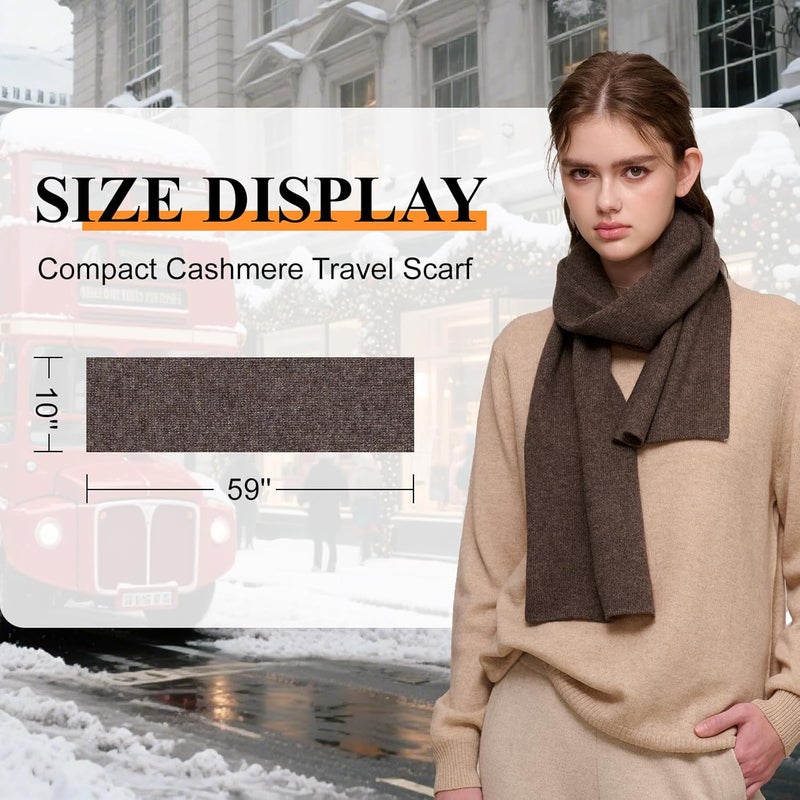 NUOHEMULE Store Luxury 100% Cashmere Scarf for Women & Men, 59''x10'' Extra Warm Winter Scarf, Blanket Scarves in Premium Gift Box - Image 4